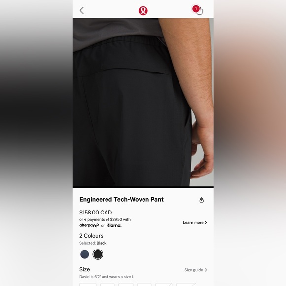 GUC lululemon tech pant - Picture 4 of 5